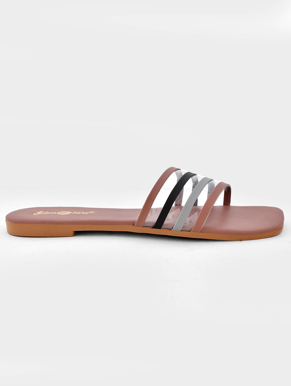 women solid slip on sandal - 20160145 - Standard Image - 3