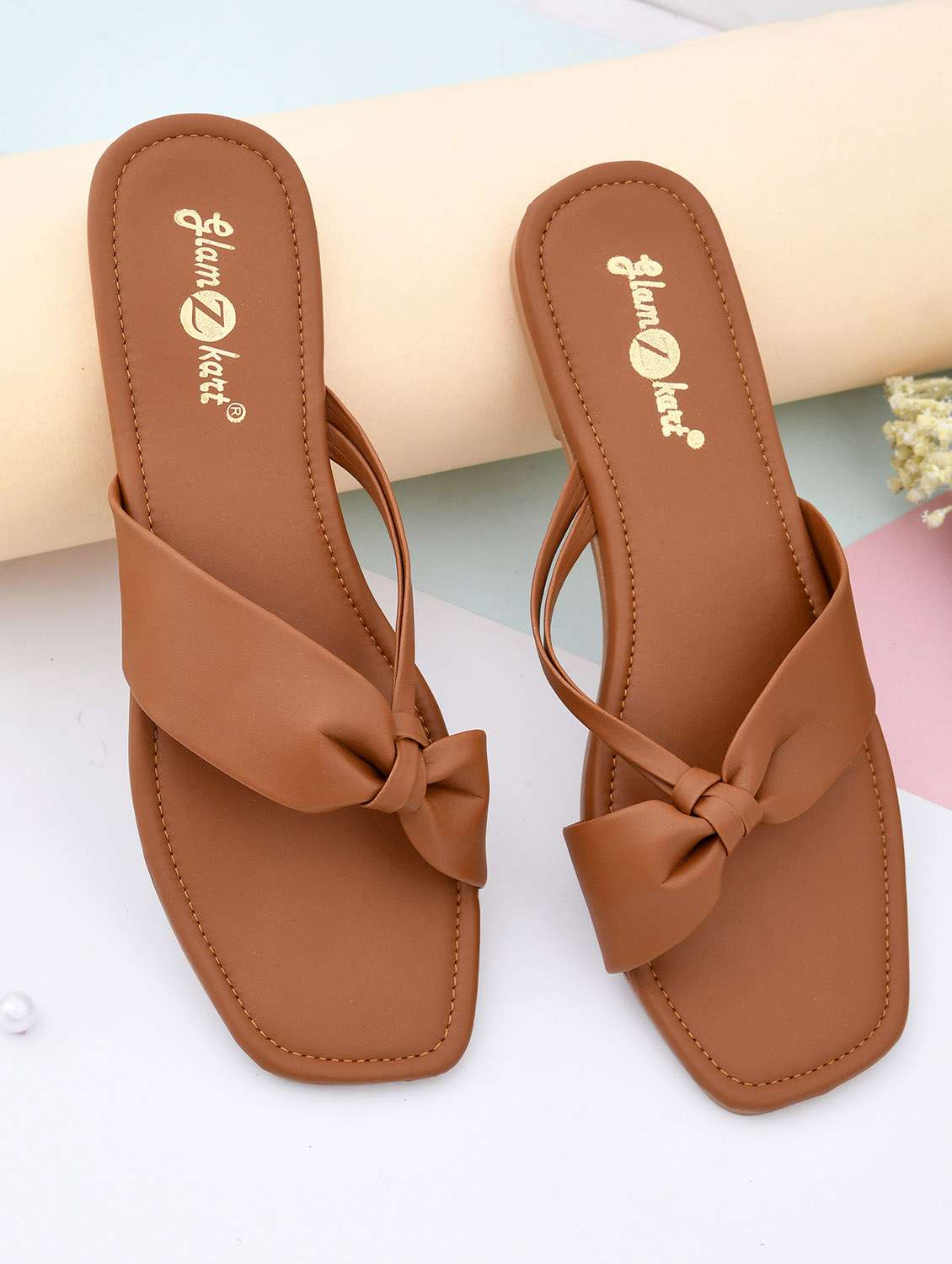 women solid slip on sandal