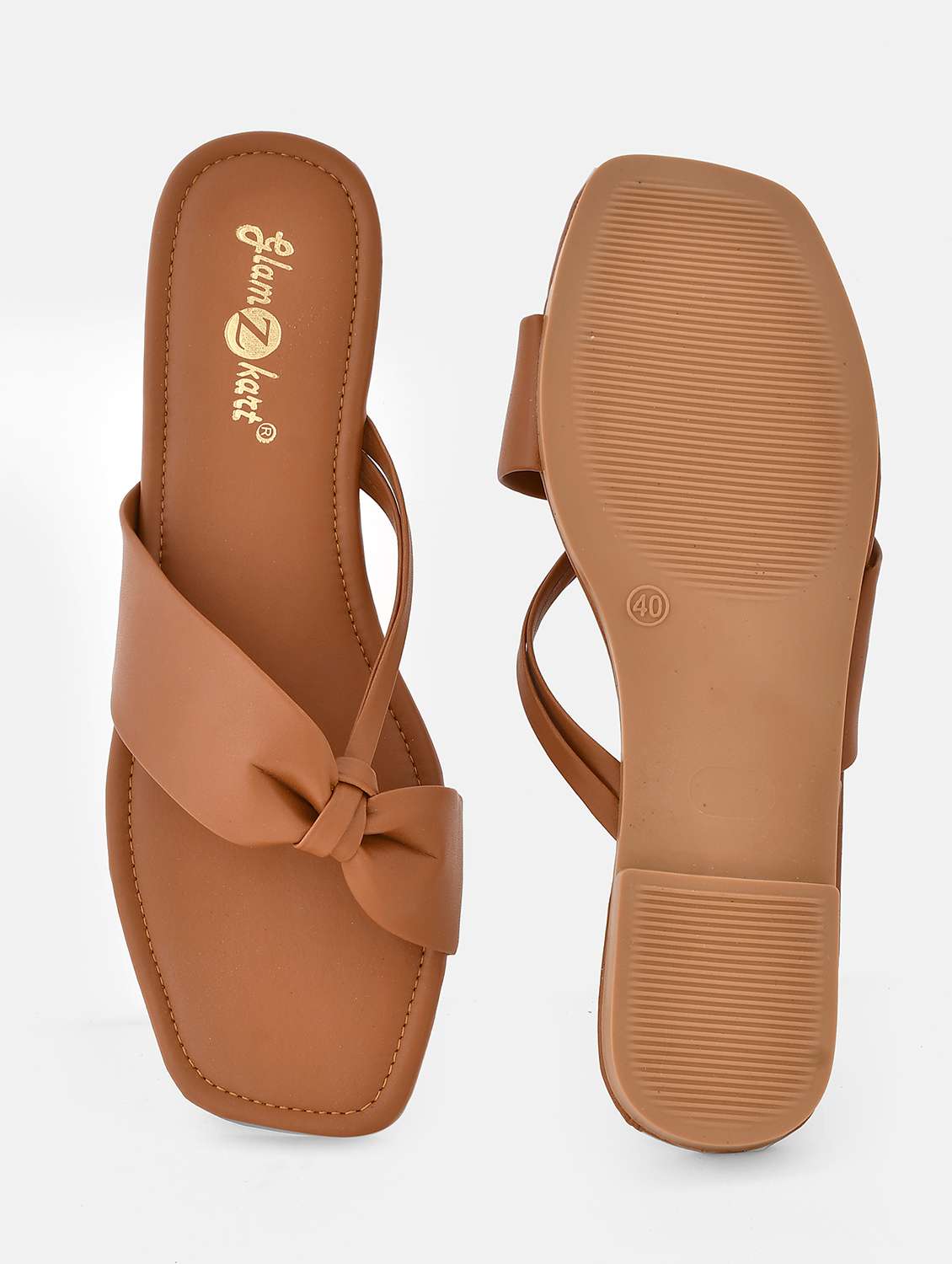 women solid slip on sandal - 20160148 - Standard Image - 3