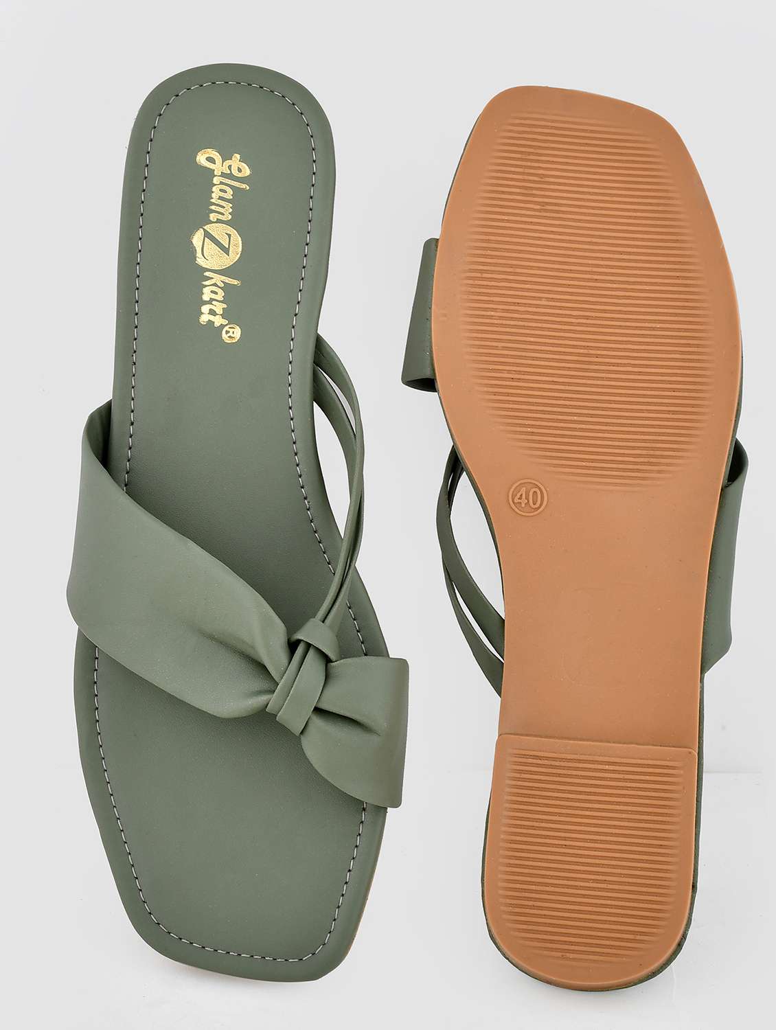 women solid slip on sandal - 20160149 - Standard Image - 3