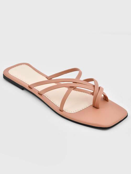 women solid slip on sandal - 20160206 -  Standard Image - 0