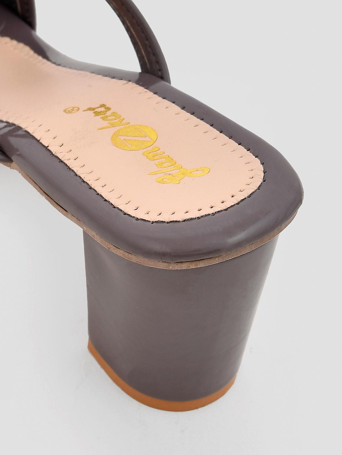 women slip on block heel sandal - 20160254 - Standard Image - 3