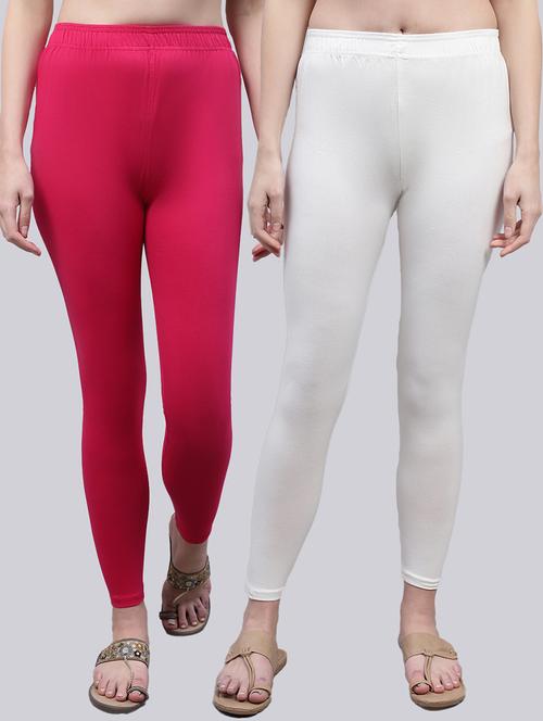 pack of 2 solid leggings - 20160271 - Standard Image - 0