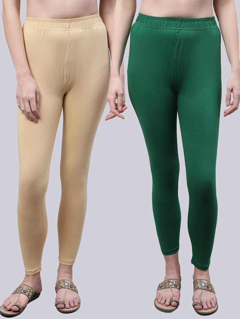 pack of 2 solid leggings - 20160279 -  Zoom Image - 0
