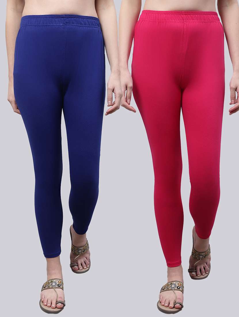 pack of 2 solid leggings - 20160281 -  Zoom Image - 0