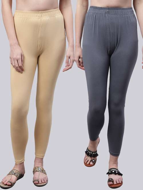pack of 2 solid leggings - 20160282 -  Standard Image - 0