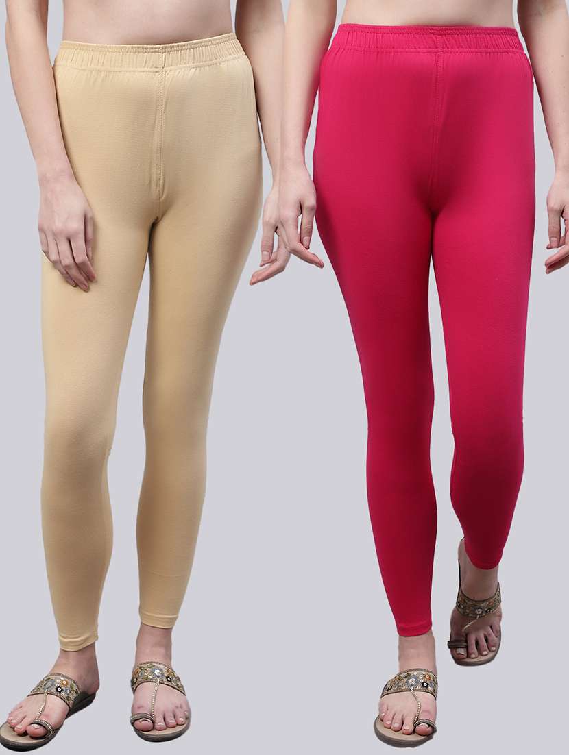 pack of 2 solid leggings - 20160297 - Zoom Image - 0