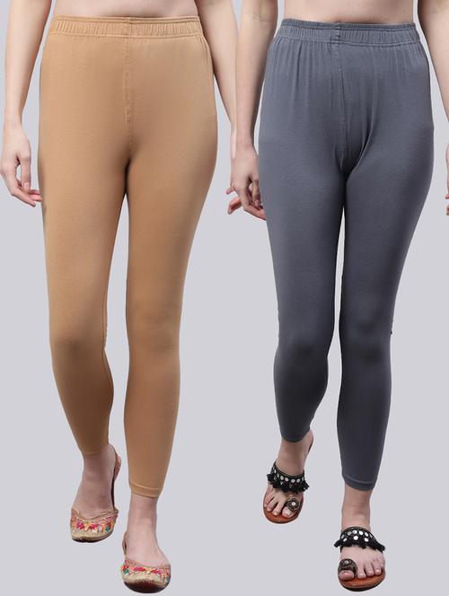 pack of 2 solid leggings - 20160319 - Standard Image - 0