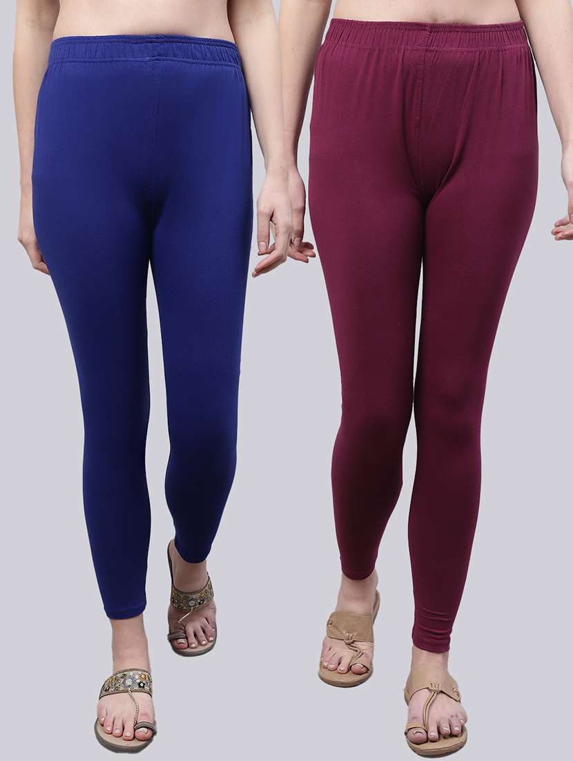 pack of 2 solid leggings - 20160333 - Zoom Image - 0