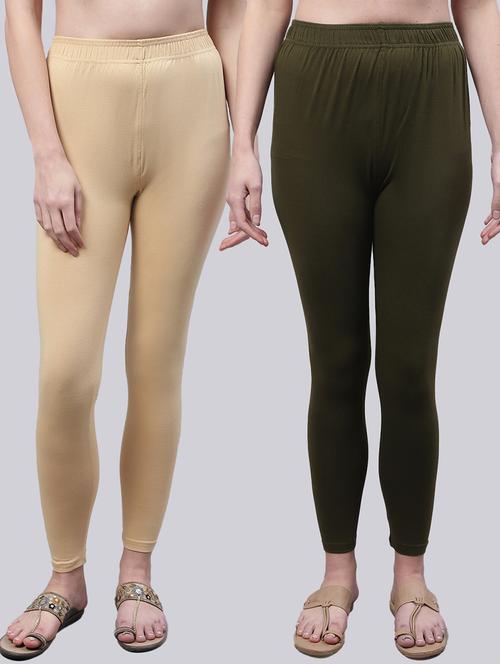 pack of 2 solid leggings - 20160336 -  Standard Image - 0
