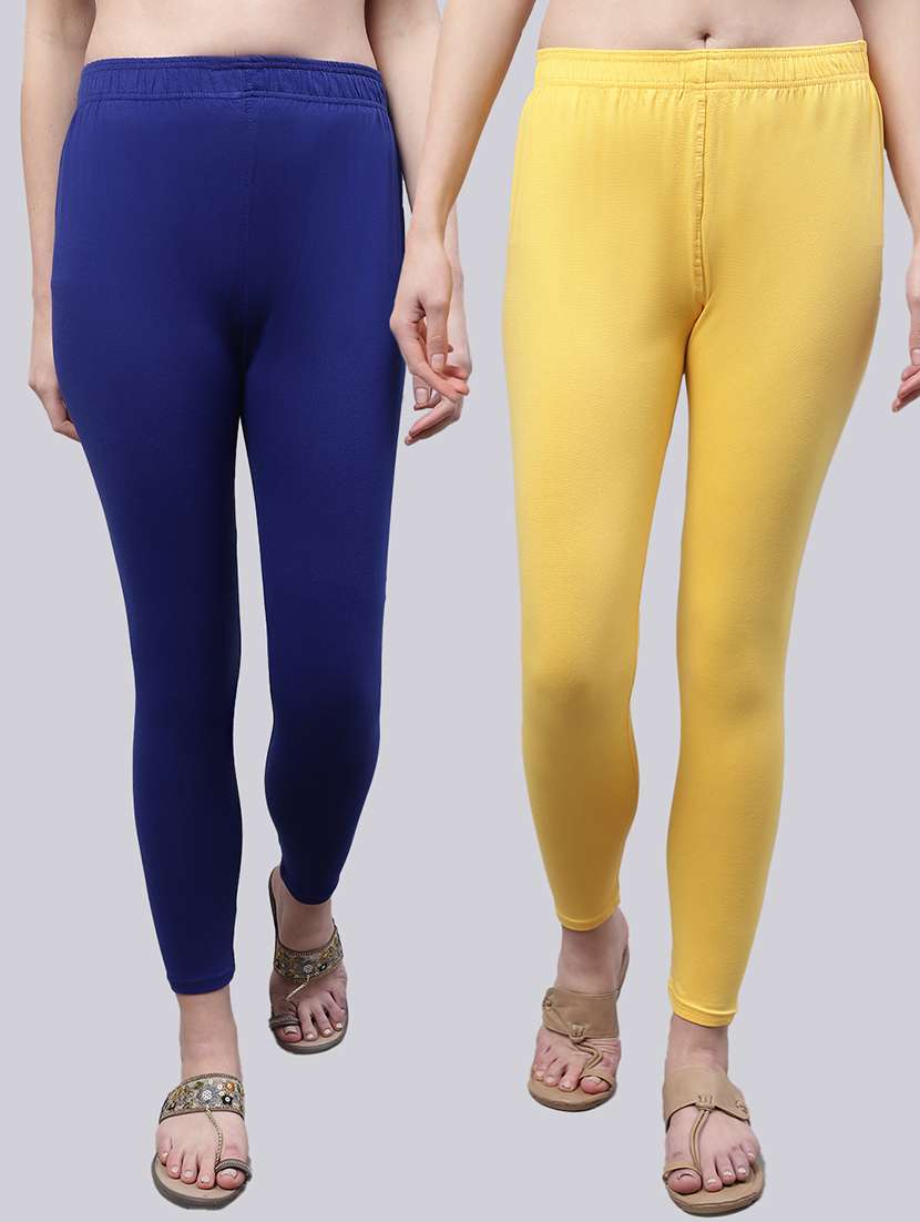 pack of 2 solid leggings - 20160346 - Zoom Image - 0
