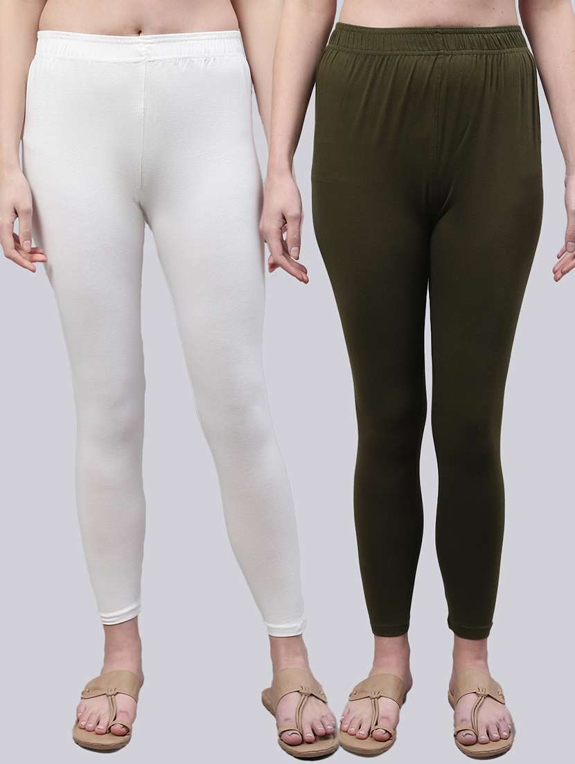 pack of 2 solid leggings - 20160354 -  Zoom Image - 0