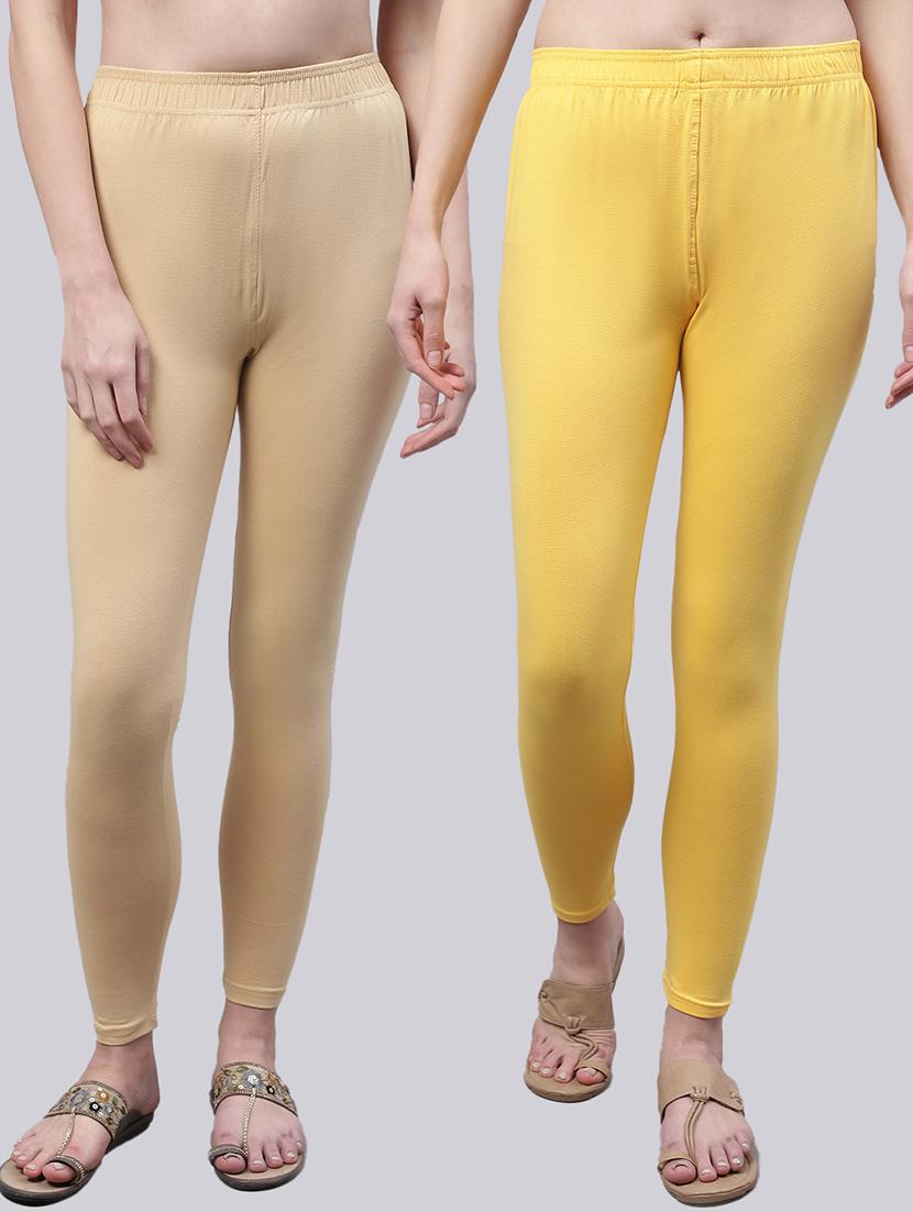 pack of 2 solid leggings - 20160371 -  Zoom Image - 0