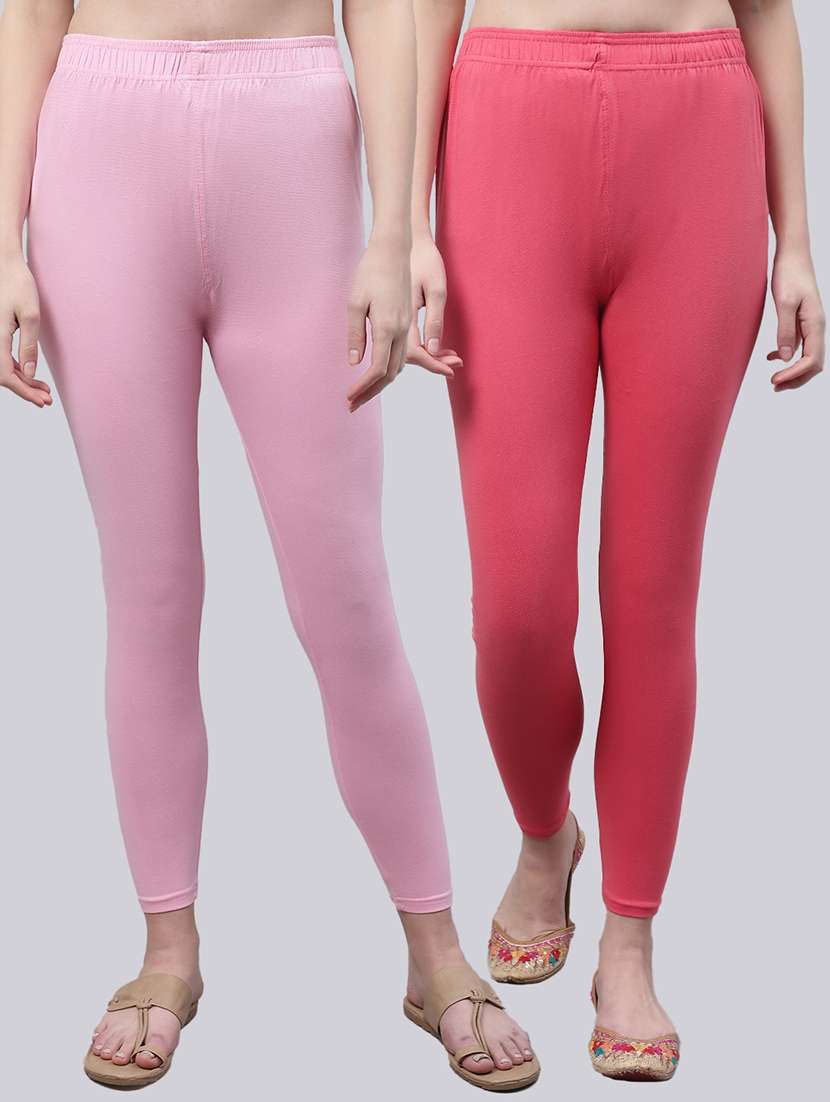pack of 2 solid leggings - 20160373 -  Zoom Image - 0