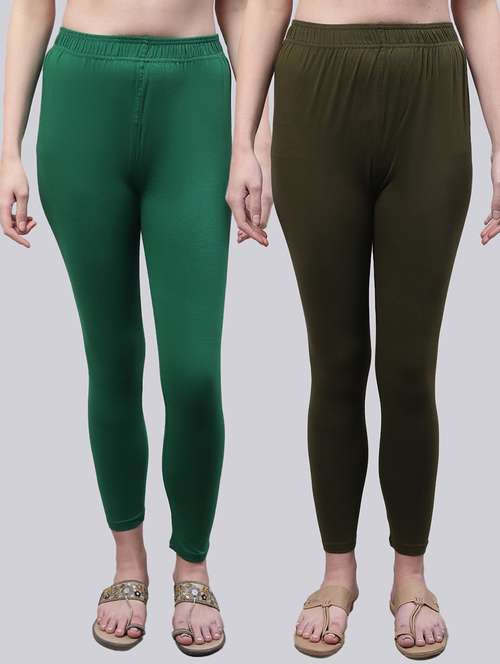 pack of 2 solid leggings - 20160375 -  Standard Image - 0
