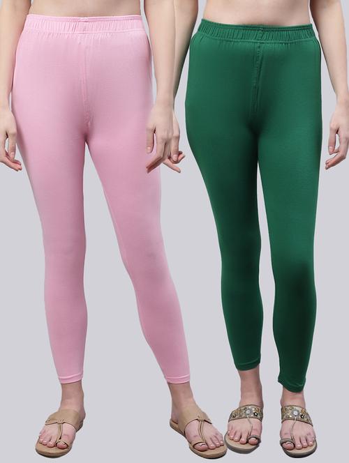 pack of 2 solid leggings - 20160380 - Standard Image - 0