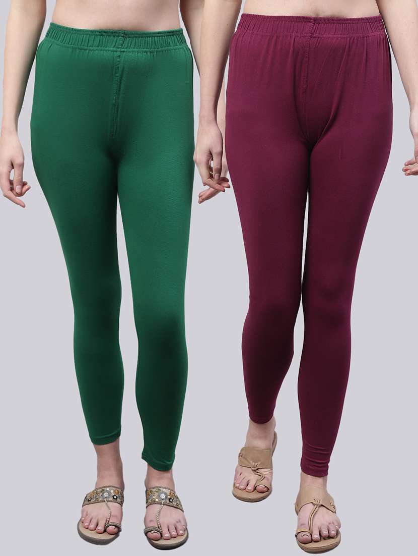 pack of 2 solid leggings