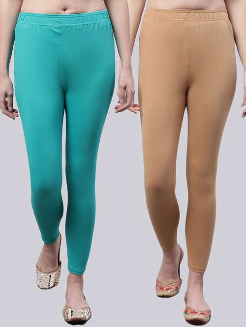 pack of 2 solid leggings - 20160387 -  Standard Image - 0