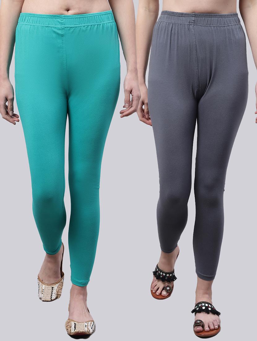 pack of 2 solid leggings - 20160395 -  Zoom Image - 0