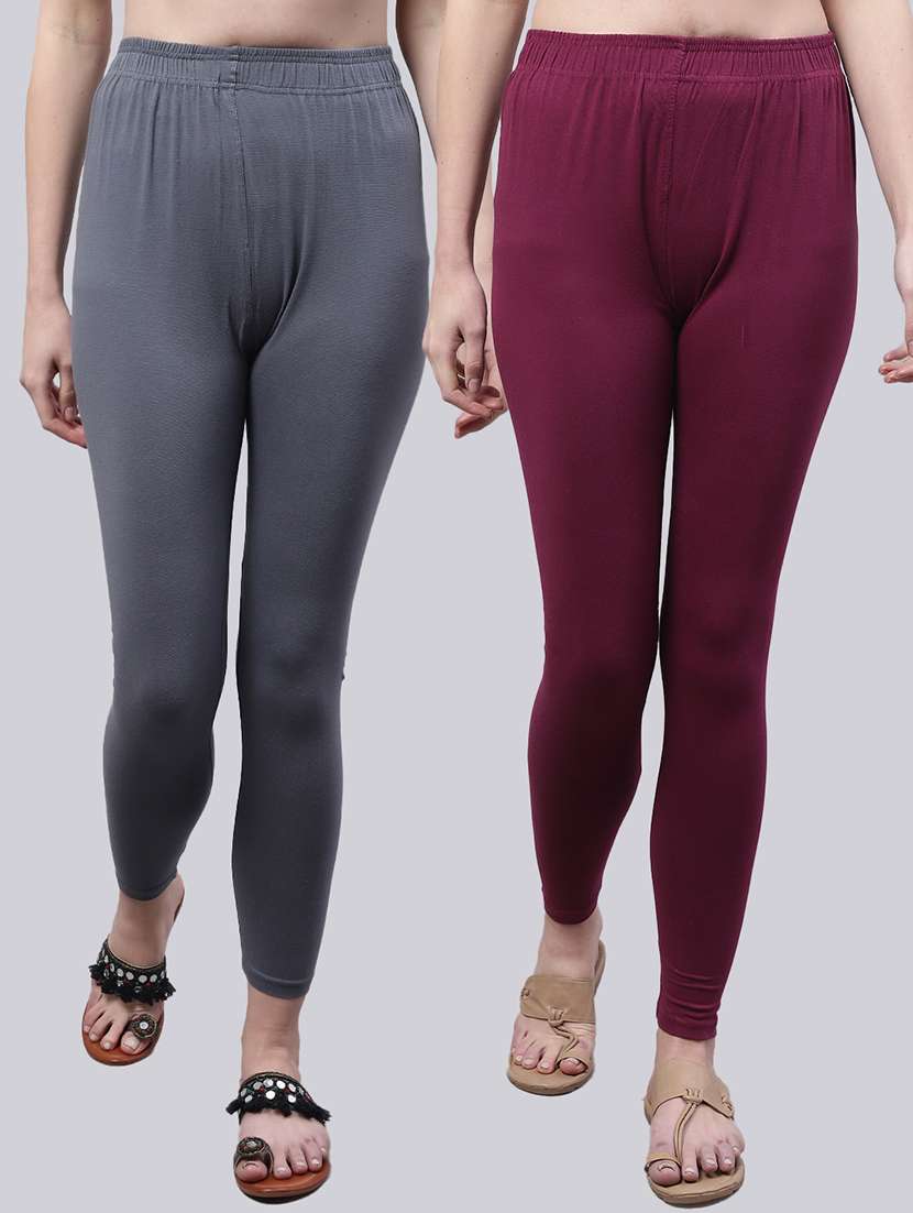 pack of 2 solid leggings