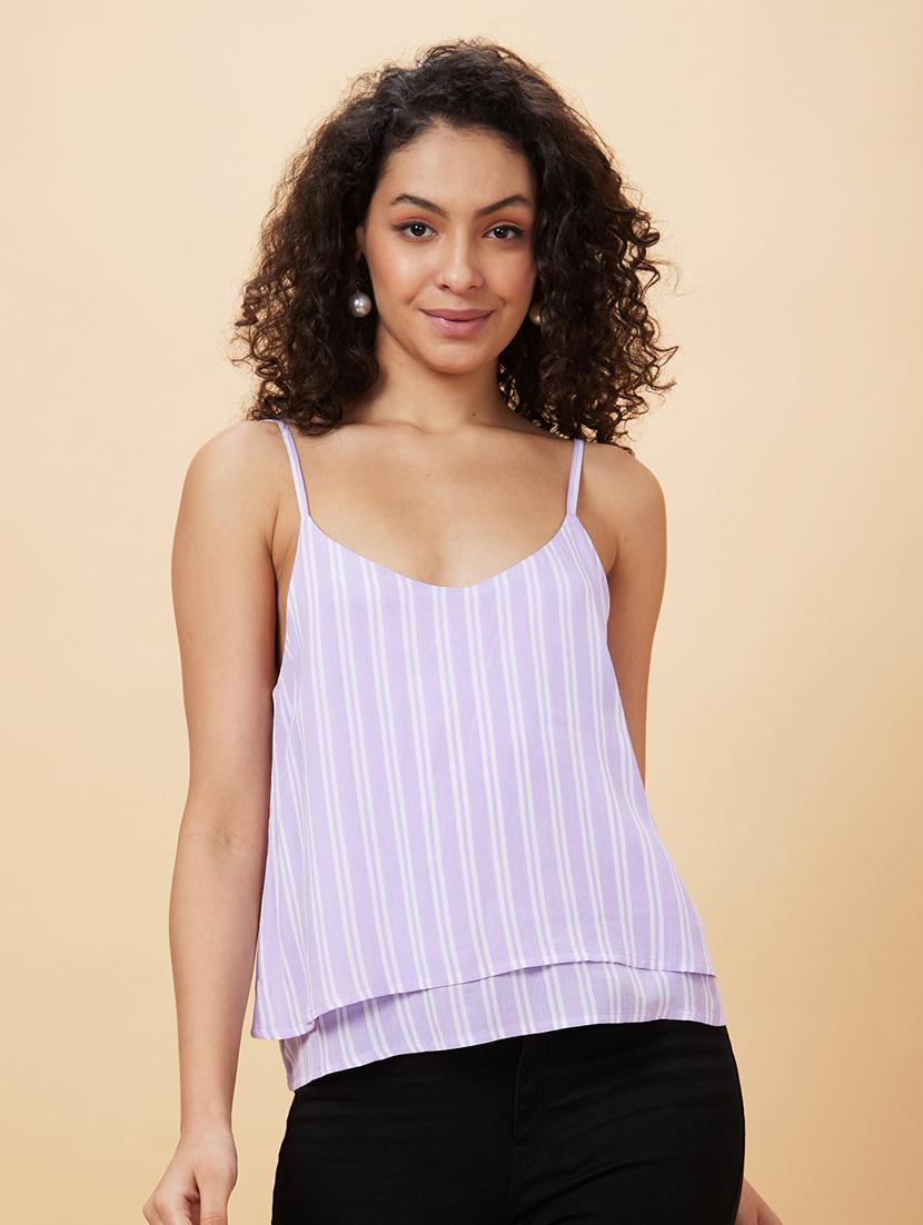 women's layered shoulder strap top - 20161044 - Zoom Image - 0