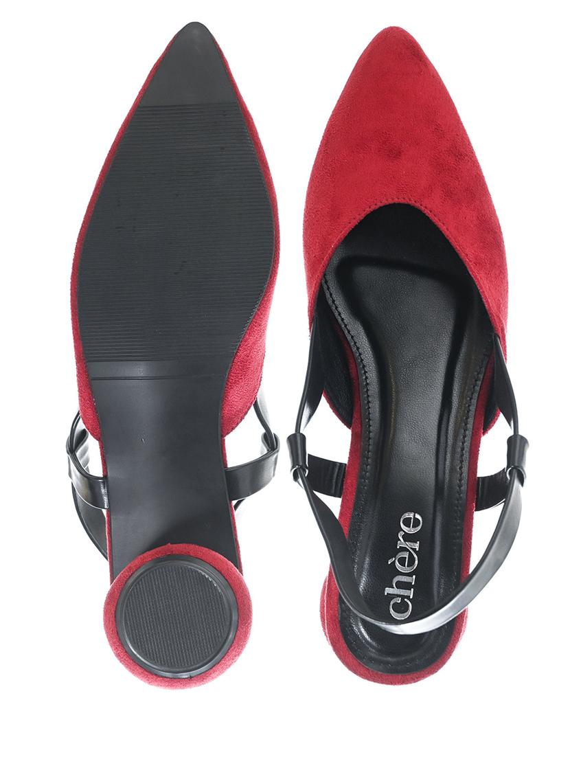 women red back strap sandal - 20162270 - Standard Image - 5