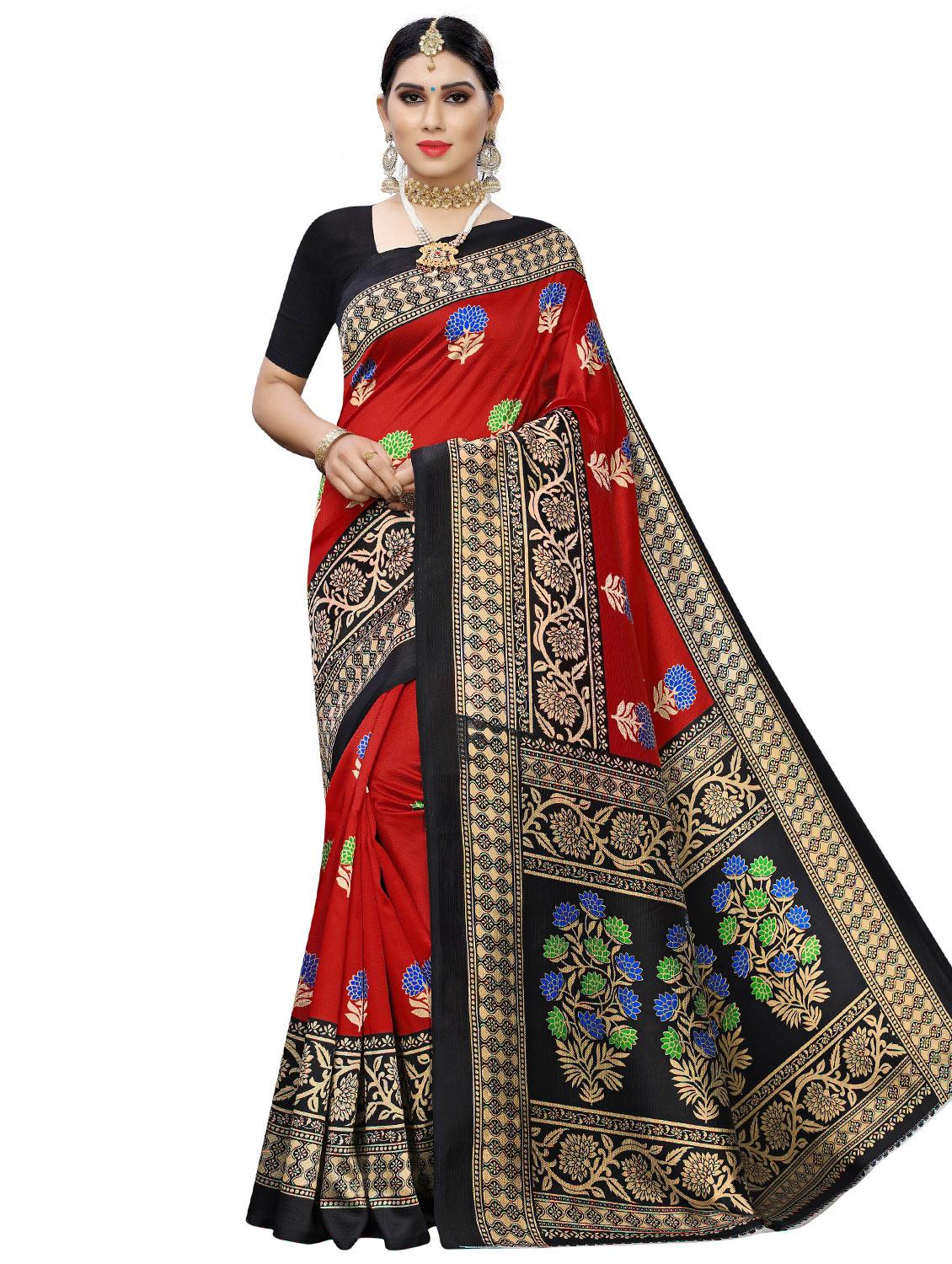 women's banarasi saree with blouse