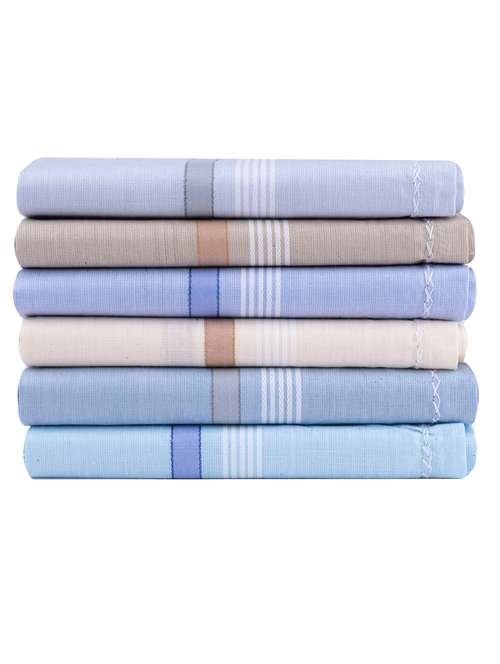pack of 6 cotton handkerchief