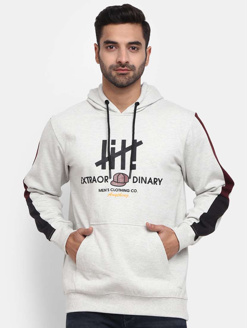 mens front print sweatshirt