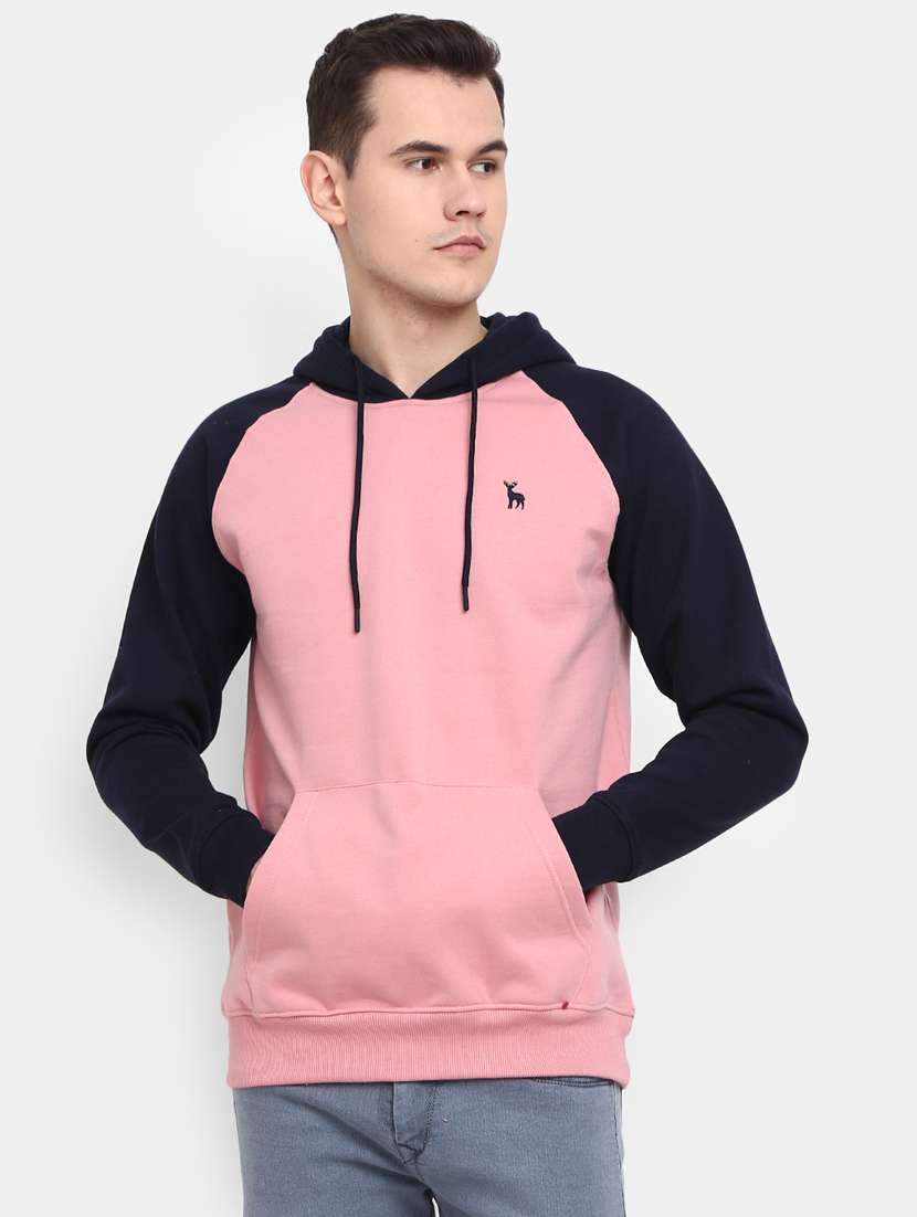 mens color block sweatshirt
