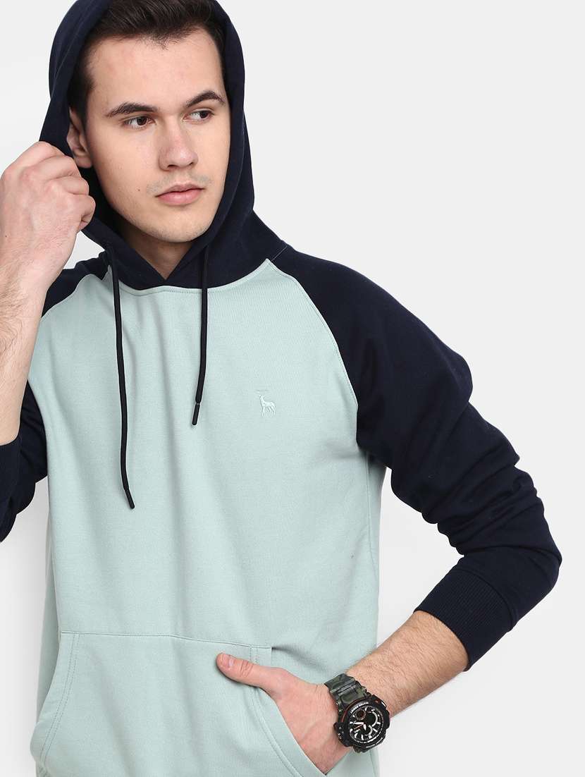 mens color block sweatshirt - 20163863 - Standard Image - 3