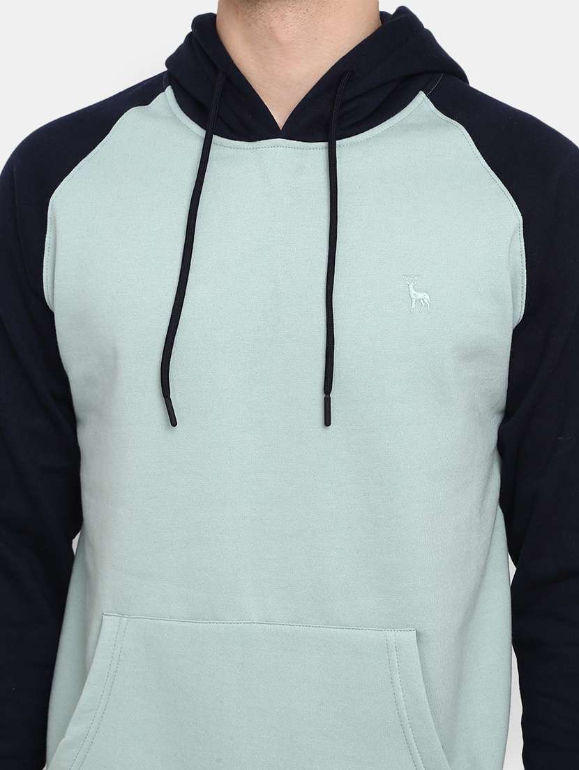 mens color block sweatshirt - 20163863 - Standard Image - 5
