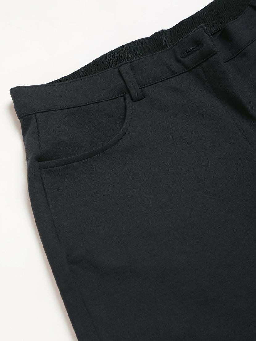 women solid flat front wide leg trouser - 20164068 - Standard Image - 5