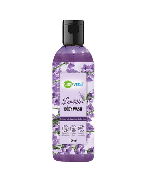 careveda herbal lavender body wash 100 ml