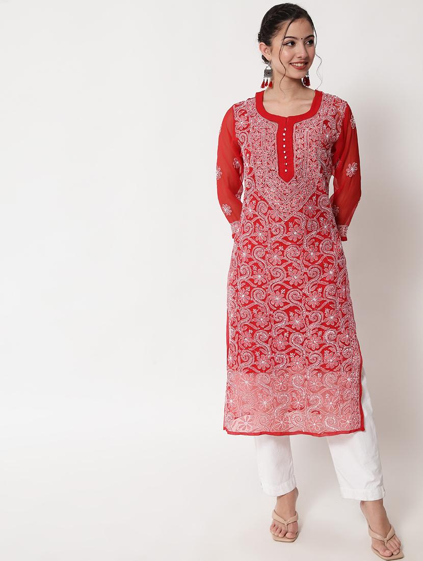 women's straight kurta - 20165205 - Zoom Image - 0