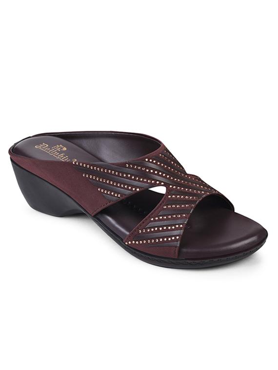 brown slip on sandal - 20165234 - Zoom Image - 0