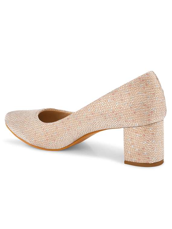 women gold slip on pump - 20165242 -  Standard Image - 3