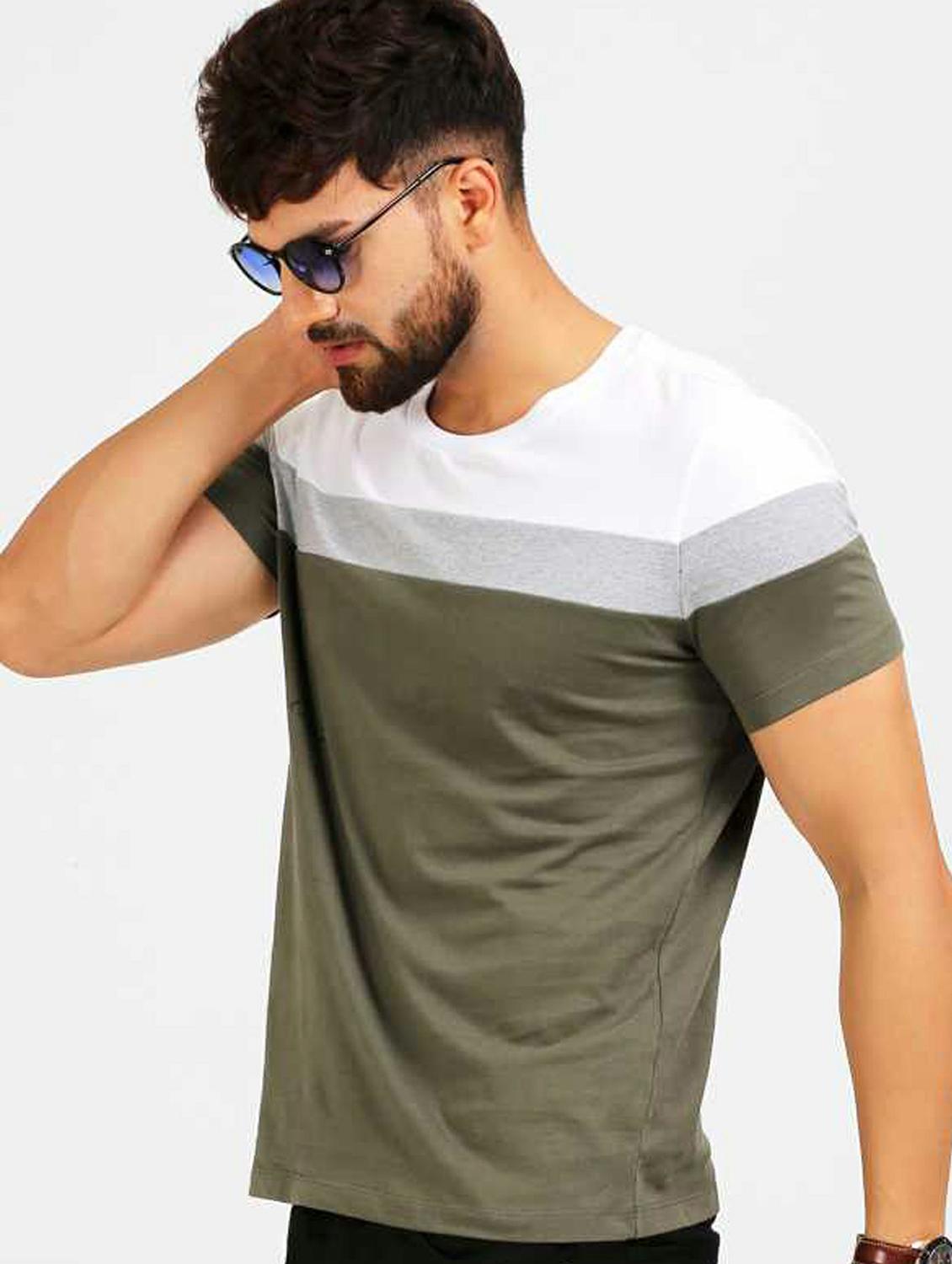 pack of 2 color block regular t-shirts - 20165271 - Standard Image - 3