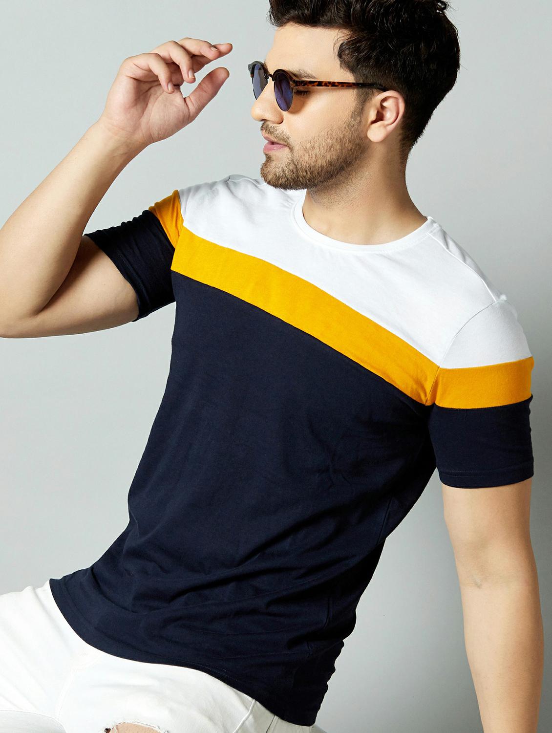 pack of 2 color block regular t-shirt - 20165295 - Standard Image - 3