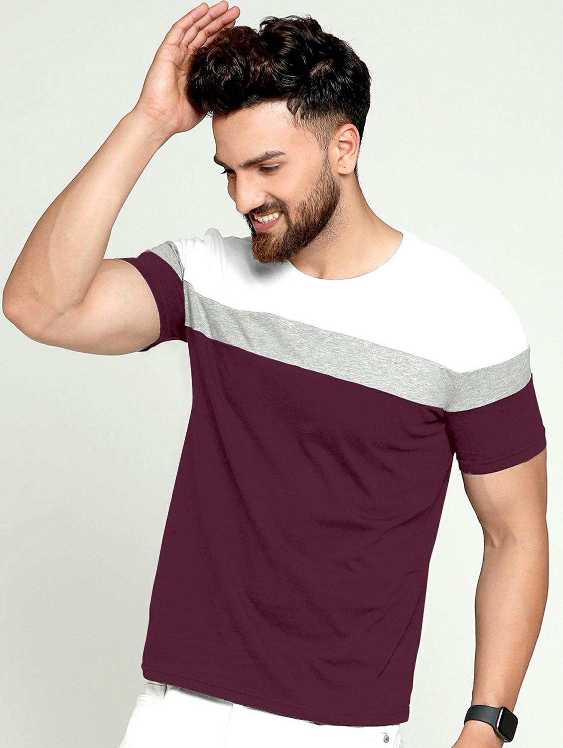 pack of 2 color block regular t-shirt - 20165305 - Standard Image - 3