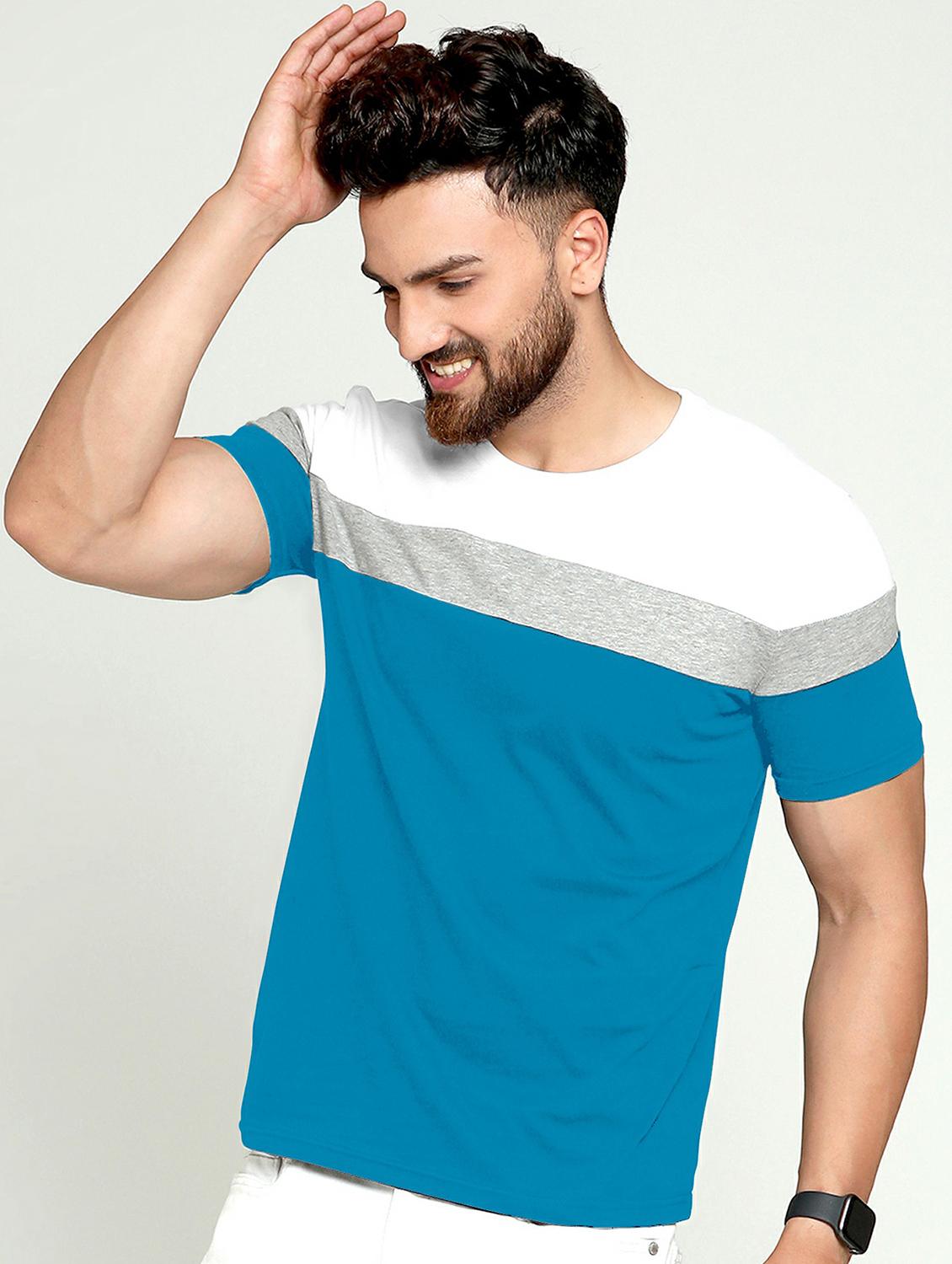 pack of 2 color block regular t-shirt - 20165306 - Standard Image - 3