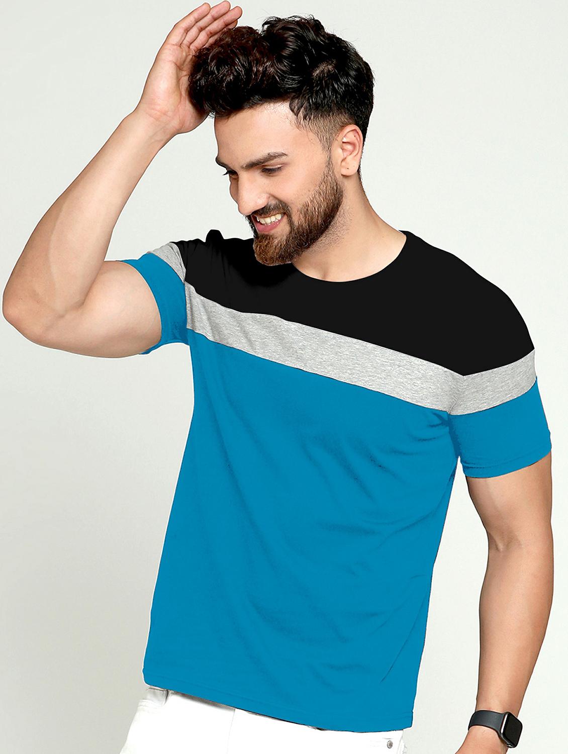 pack of 2 color block regular t-shirts - 20165360 - Standard Image - 3