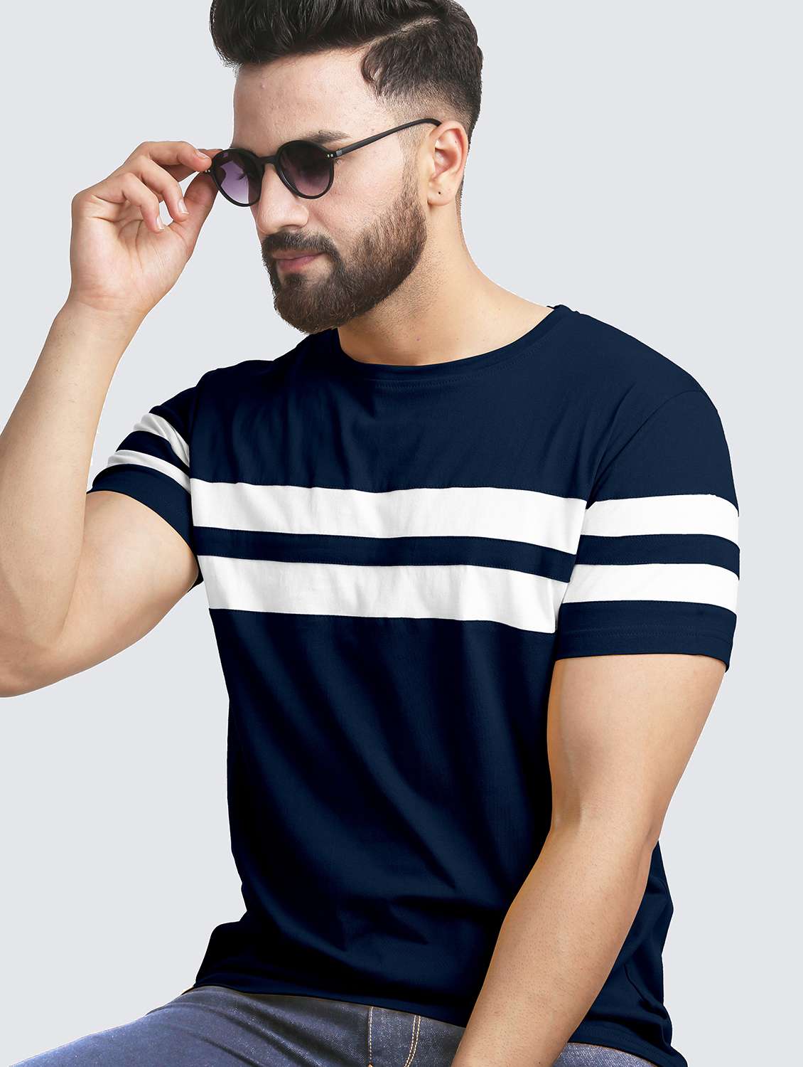 pack of 2 color block regular t-shirts - 20165382 -  Standard Image - 3