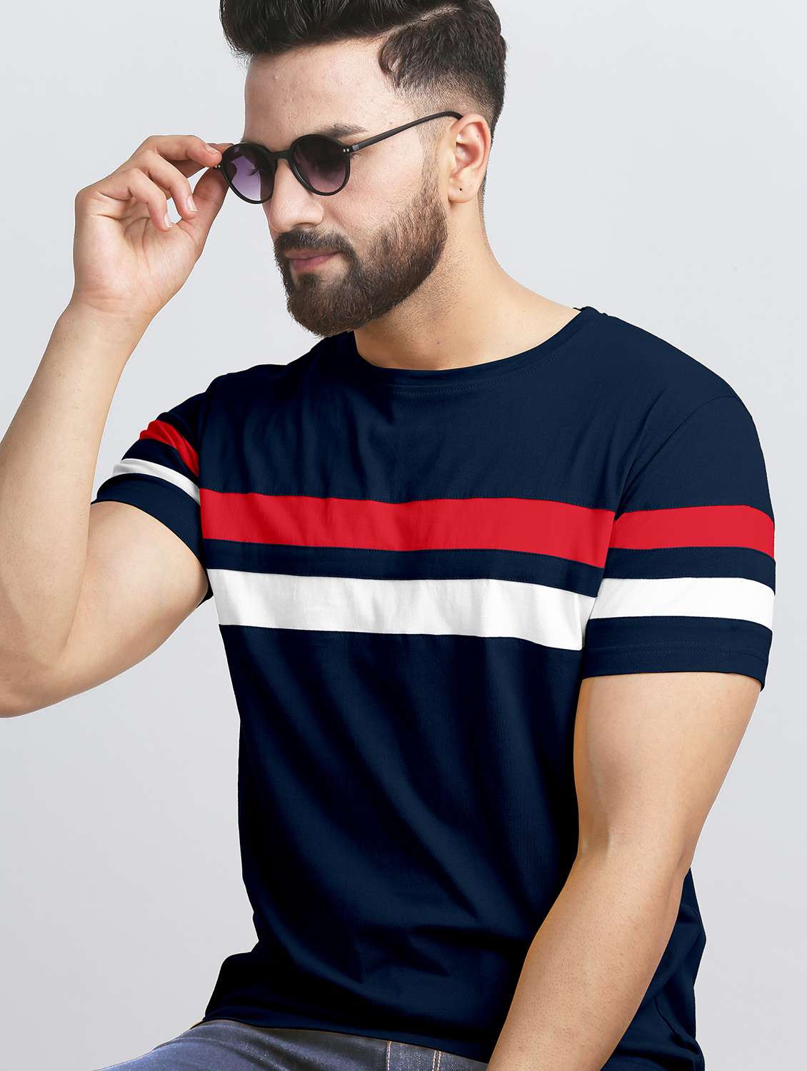 pack of 2 color block regular t-shirts - 20165383 -  Standard Image - 3