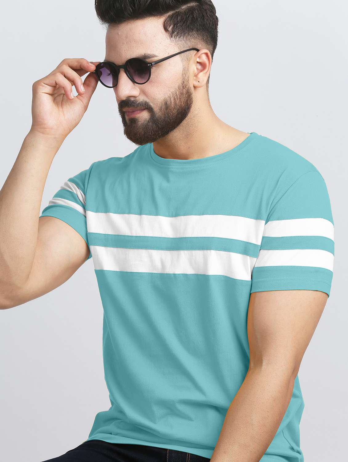 pack of 2 color block regular t-shirts - 20165401 -  Standard Image - 3