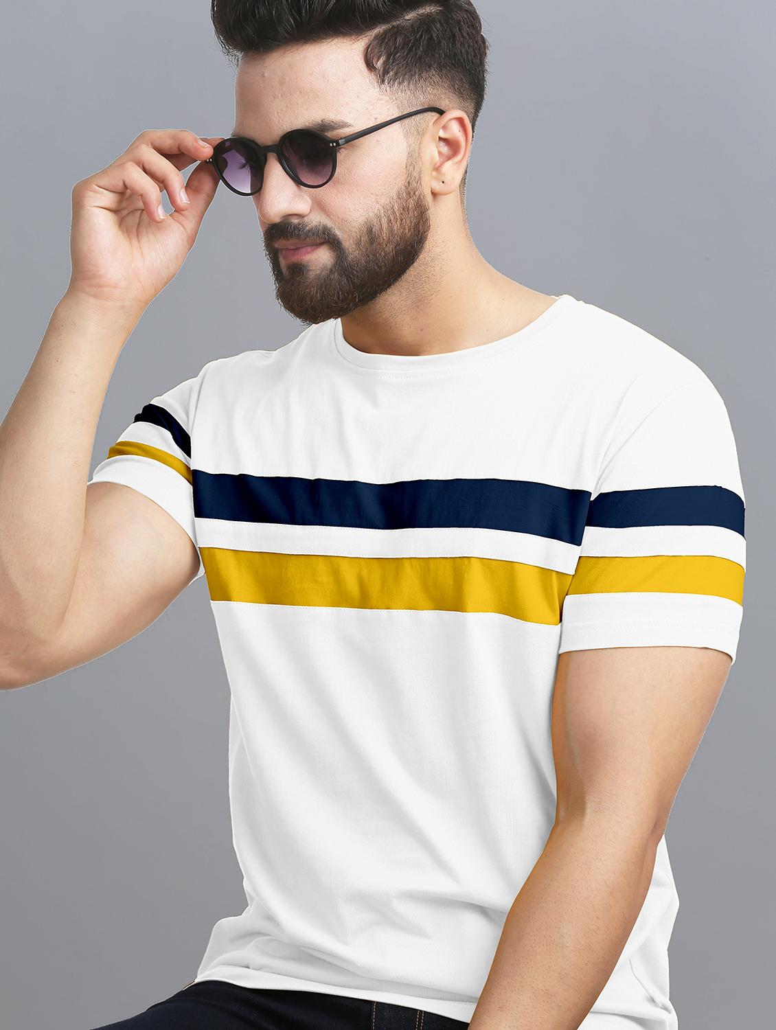 pack of 2 color block regular t-shirts - 20165424 - Standard Image - 3