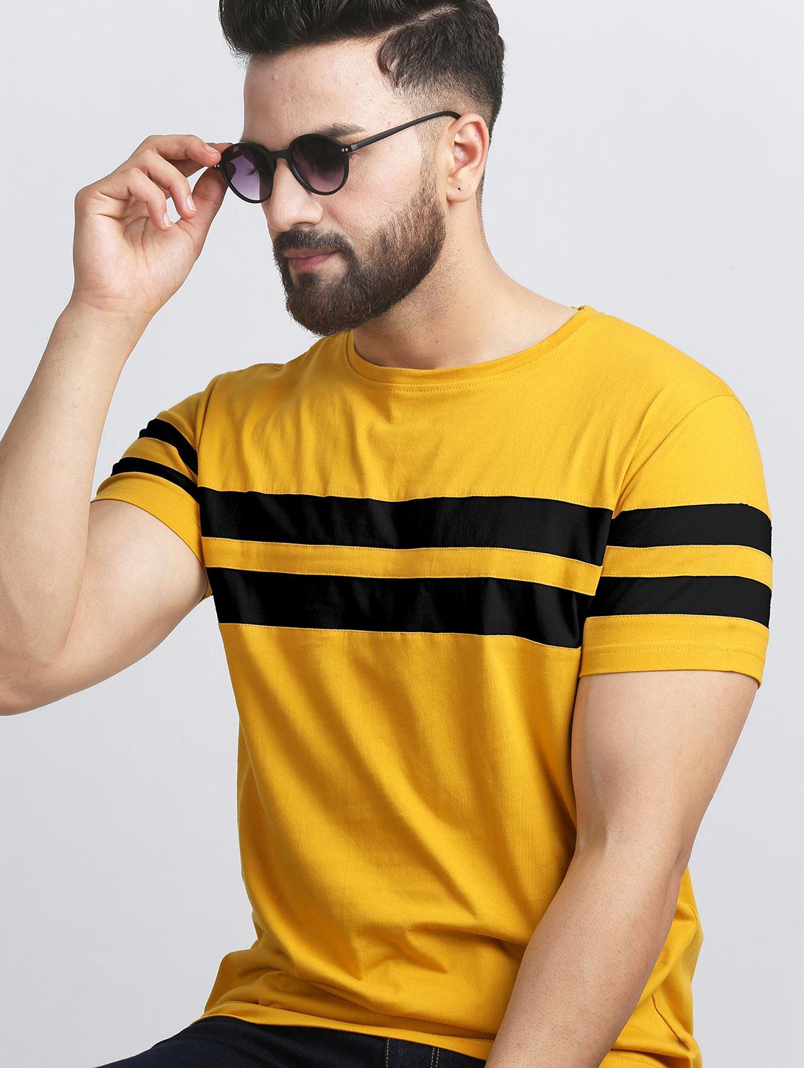 pack of 2 color block regular t-shirts - 20165429 - Standard Image - 3