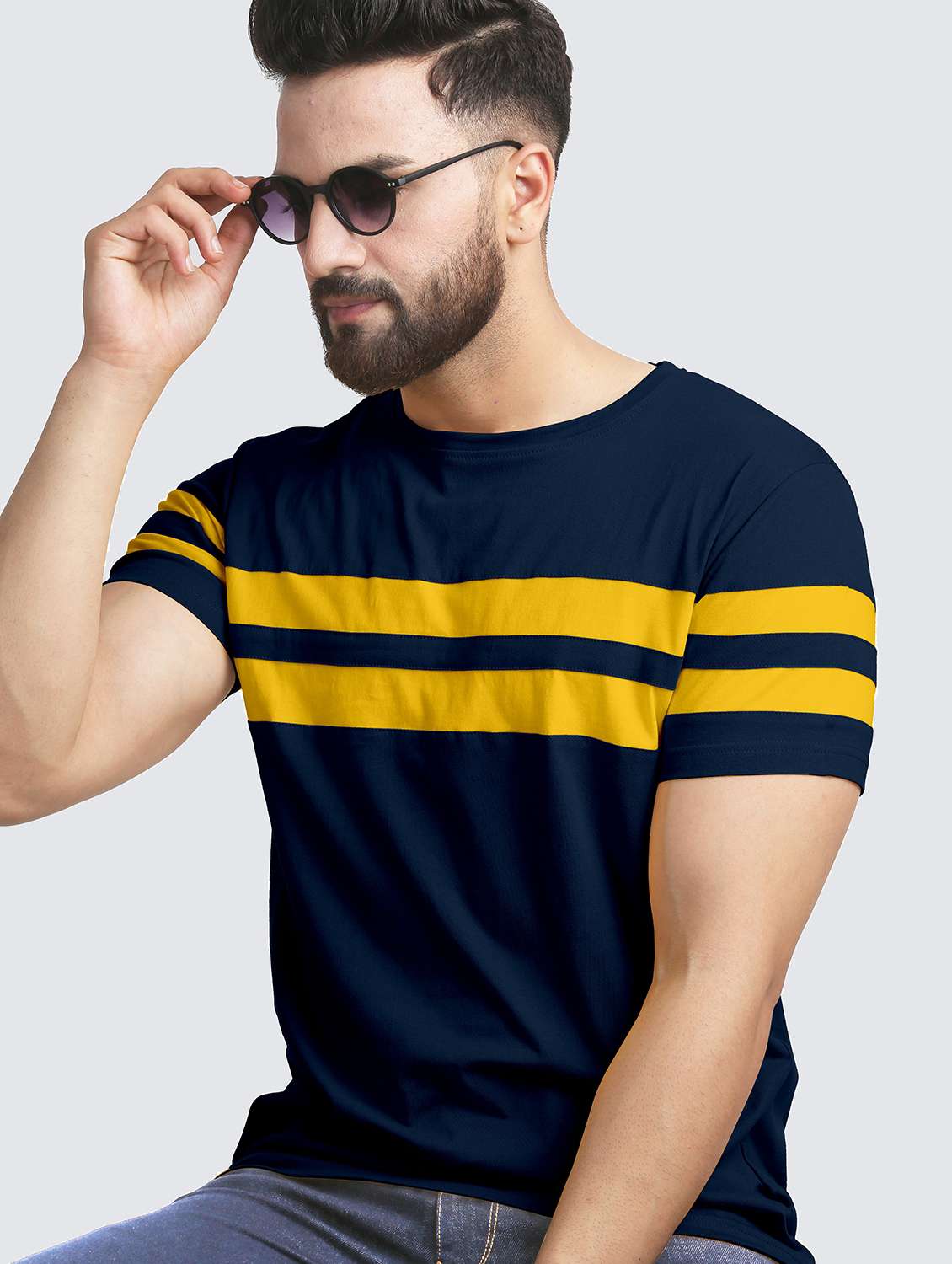 pack of 2 color block regular t-shirts - 20165444 -  Standard Image - 3