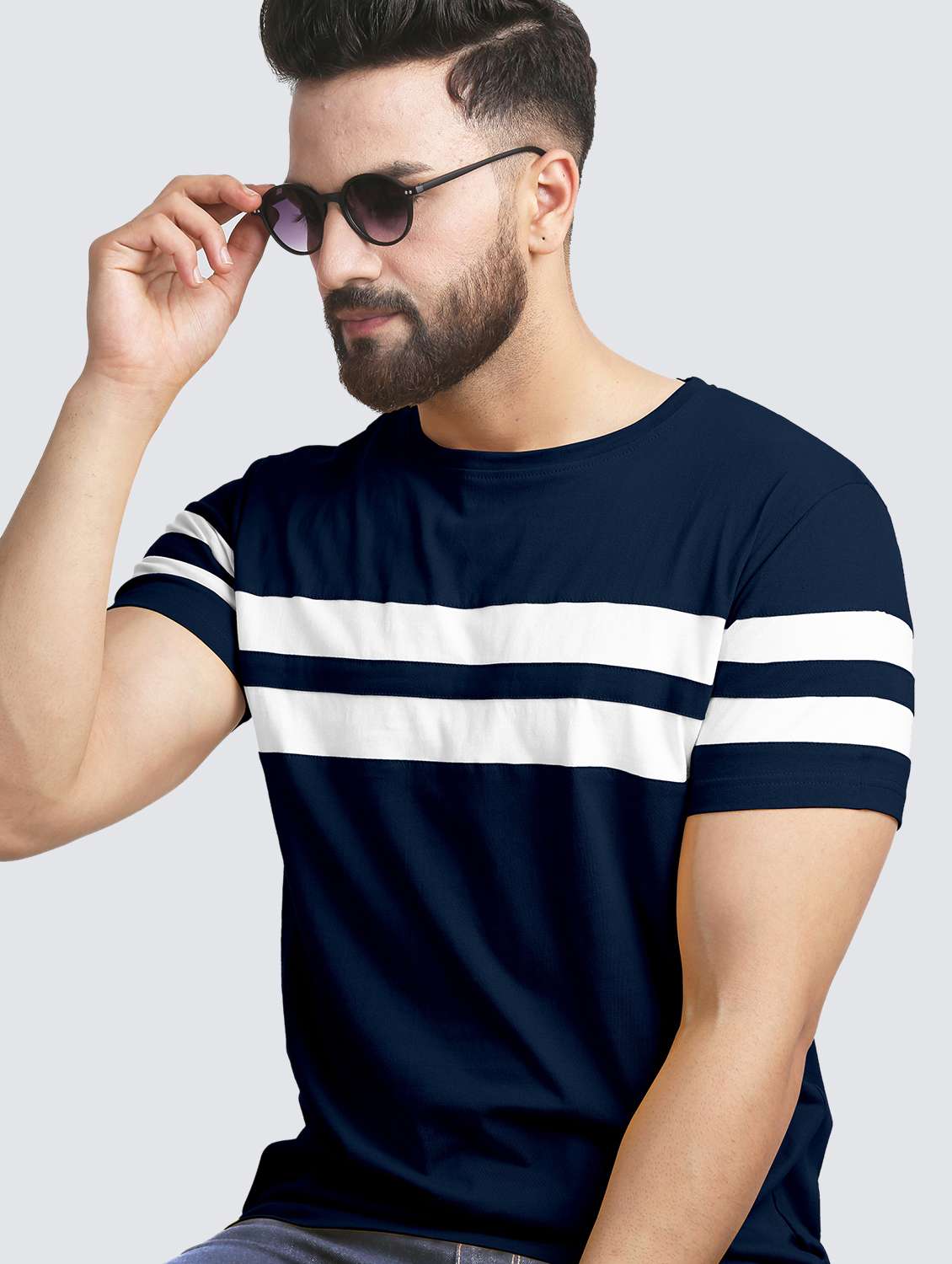 pack of 2 striped regular t-shirt - 20165469 -  Standard Image - 3