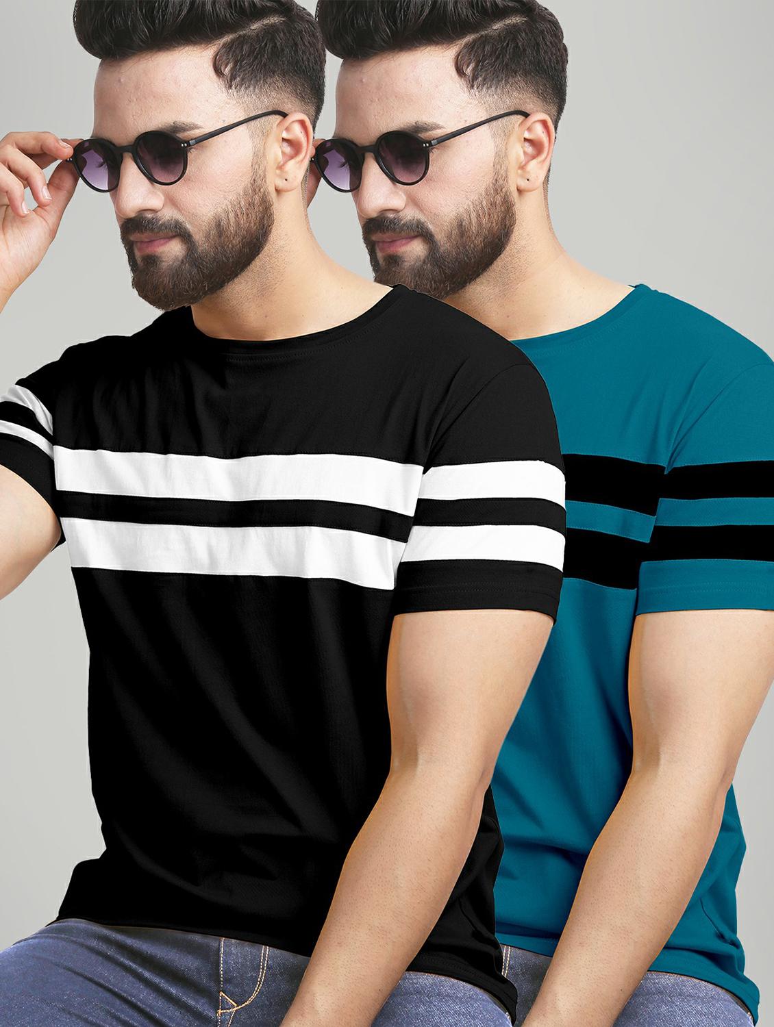 pack of 2 striped regular t-shirt - 20165492 - Zoom Image - 0